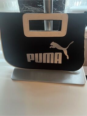 Puma Black Tote with White Trim and Logo